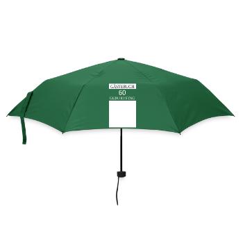 Guestbook 60th Birthday Signature T-shirt - Umbrella (small) - bottlegreen - Front