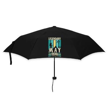 cadeau Anniversaire Mai 1976, Vintage mai 1976. - Parapluie standard - noir - Devant