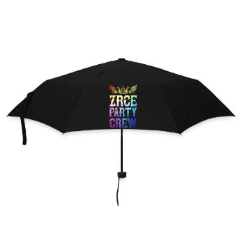 Zrce Party Crew Spruch - Regenschirm (klein) - Schwarz - Vorne