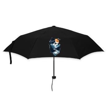 Raton laveur - Parapluie standard - noir - Devant