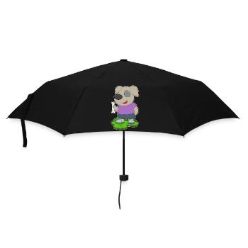 Os de chien - Parapluie standard - noir - Devant