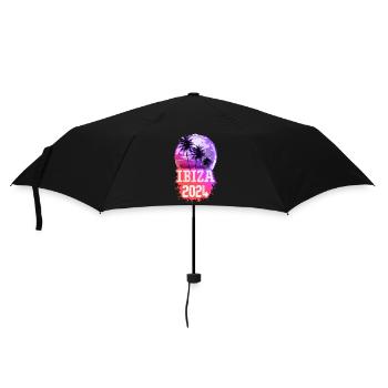 Ibiza 2024 Palmen - Regenschirm (klein) - Schwarz - Vorne