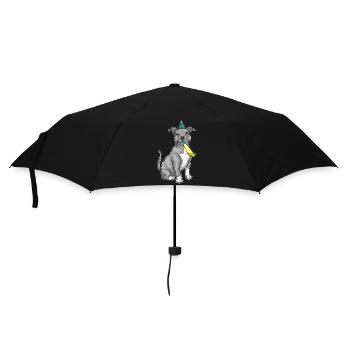 Corne d’anniversaire Pitbull - Parapluie standard - noir - Devant