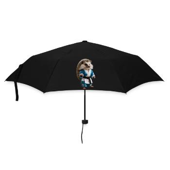 Hérisson sportif - Parapluie standard - noir - Devant