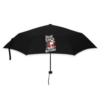 Santa Claus, I don't regret anything - Umbrella (small) - black - Front