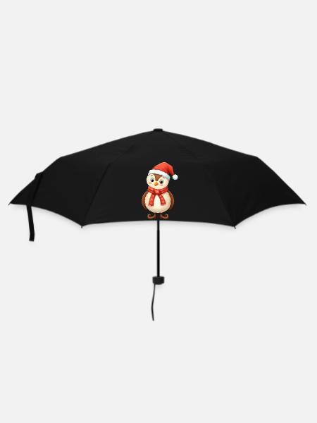 Weihnachtlicher Charakter - Regenschirm (klein) - Schwarz