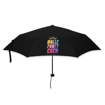 Malle Party Crew - Regenschirm (klein) - Schwarz - Vorne