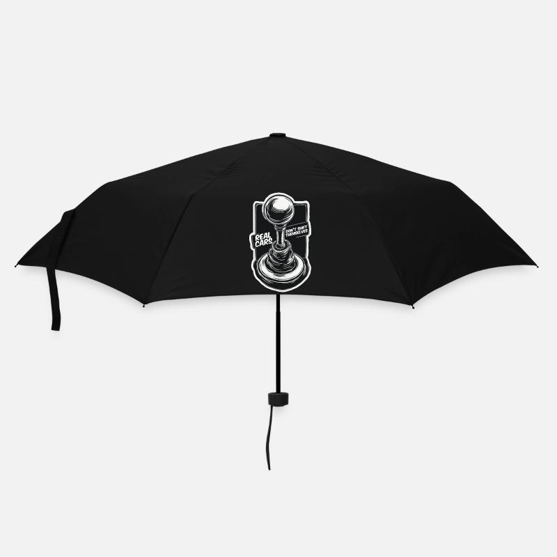 Manuelle Autos - Regenschirm (klein) - Schwarz