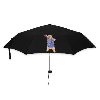 Ours Handball Joueur Handball - Parapluie standard - noir - Devant