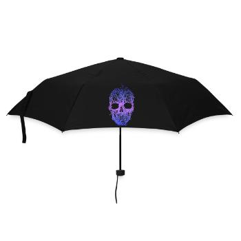 Mystical Tribal Symbol Fusion Traditional Ornament - Umbrella (small) - black - Front