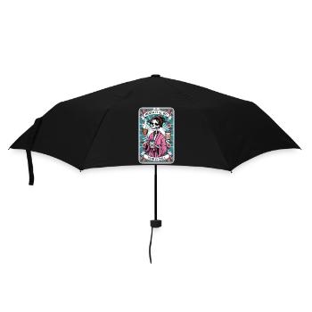 Tarotkarte - Regenschirm (klein) - Schwarz - Vorne