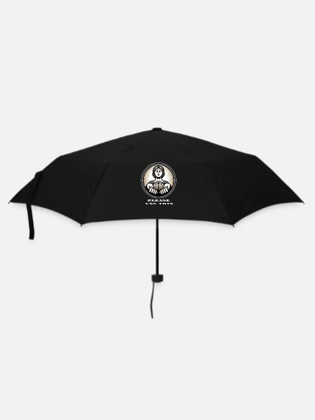 Please Use This – Stoic Goddess Brain Art - Umbrella (small) - black