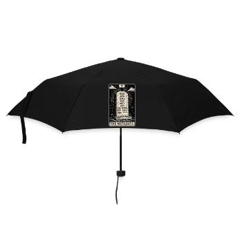 Digitales Archiv Tarot – Die Metadatenkarte - Regenschirm (klein) - Schwarz - Vorne