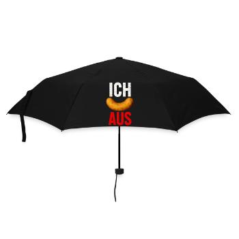 Lustiger Spruch Humor Ich Flip Aus Geschenkidee - Regenschirm (klein) - Schwarz - Vorne