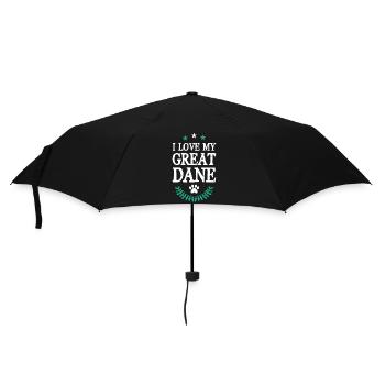 I love my Great Dane - Umbrella (small) - black - Front