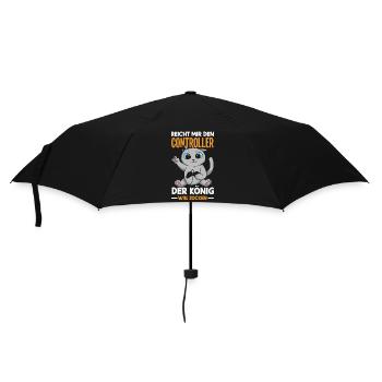 Il me tend la manette – King veut jouer - Parapluie standard - noir - Devant