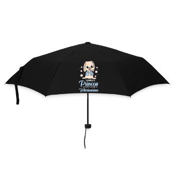 Little bunny becomes a veterinarian - Umbrella (small) - black - Front