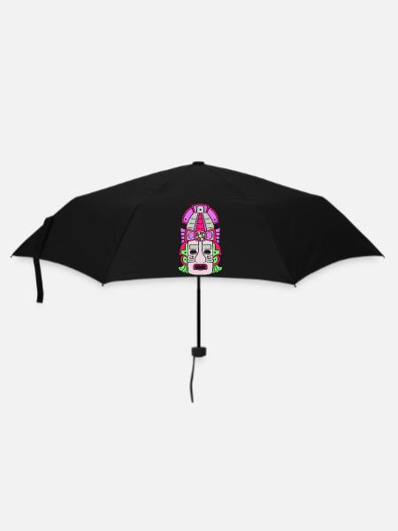 Inka Maya kalender aztec - Regenschirm (klein) - Schwarz