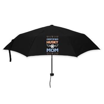 Certified Husky Mom - Umbrella (small) - black - Front
