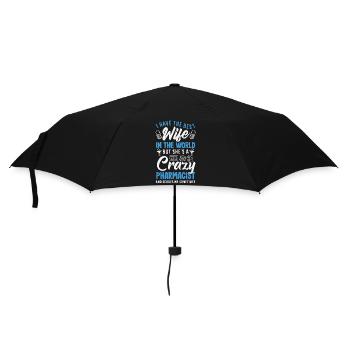 Have the best wife pharmacist - Umbrella (small) - black - Front