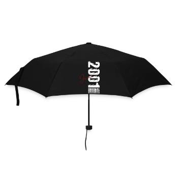 Cadeau d’anniversaire 25e Millésime Juin 2001 - Parapluie standard - noir - Devant