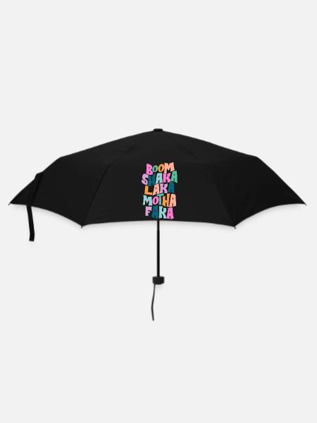 Typographie en couleurs audacieuses - Parapluie standard - noir