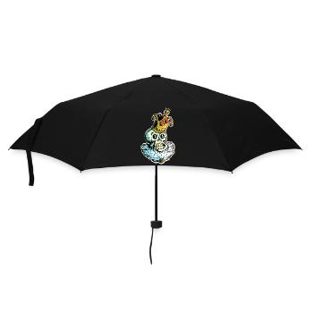 Der königliche Schädel - Regenschirm (klein) - Schwarz - Vorne