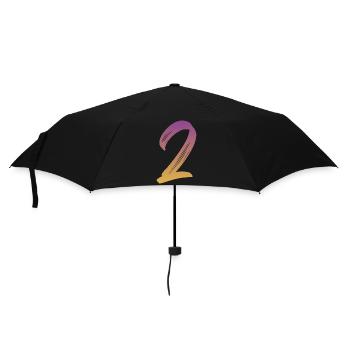 2 - Regenschirm (klein) - Schwarz - Vorne