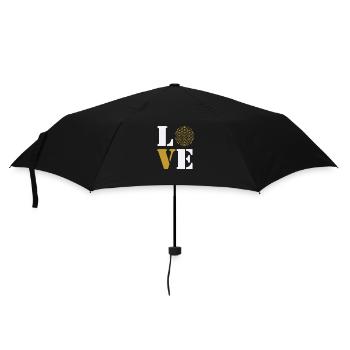 Amour fleur de vie - Parapluie standard - noir - Devant