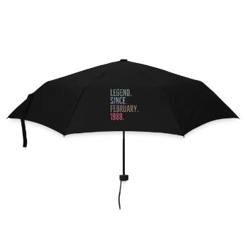 Legende seit Februar 1988 - Regenschirm (klein) - Schwarz - Vorne
