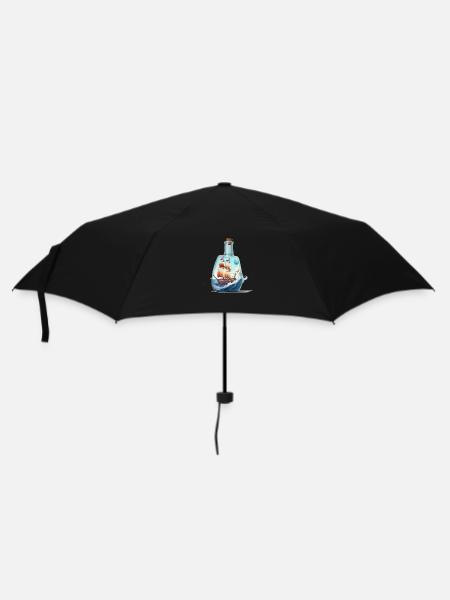 Message in a bottle ship - Umbrella (small) - black