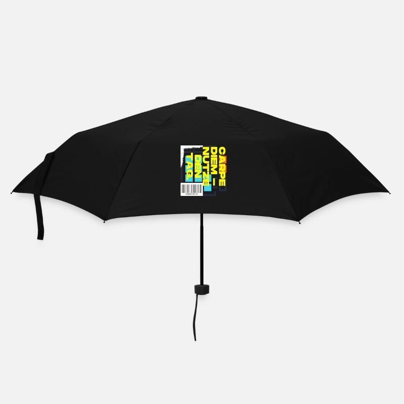 Carpe Diem Seize the day - Umbrella (small) - black