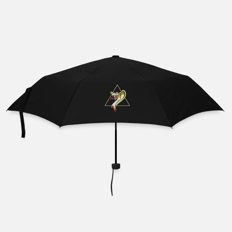 Schönes Schlangen Design Kobra - Regenschirm (klein) - Schwarz