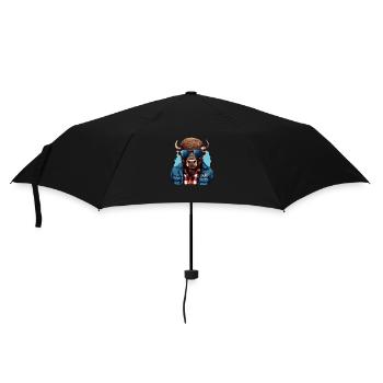 Bison d’Amérique de style de rue - Parapluie standard - noir - Devant
