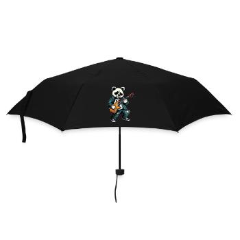 Panda Guitarist: Rock in the Animal Band - Umbrella (small) - black - Front