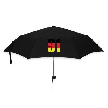 91 Number Germany Jersey - Umbrella (small) - black - Front