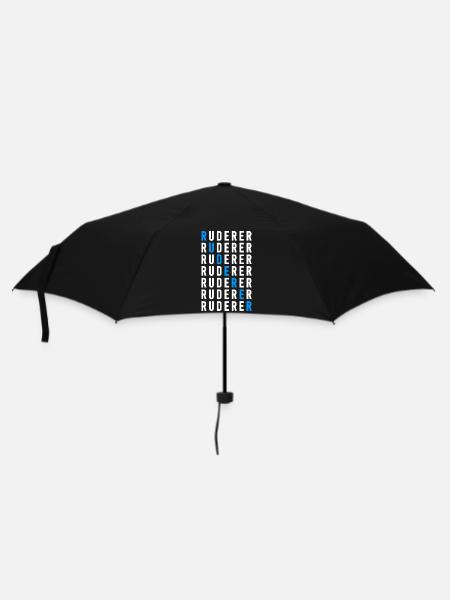 Ruderer - Regenschirm (klein) - Schwarz