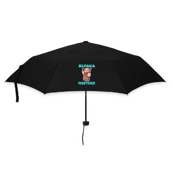 Alpaka Flüsterer für Alpakaliebhaber - Regenschirm (klein) - Schwarz - Vorne