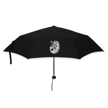 Niedliches Zebra für Kinder für Kinder - Regenschirm (klein) - Schwarz - Vorne
