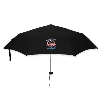 Es eskaliert eh… - Regenschirm (klein) - Schwarz - Vorne