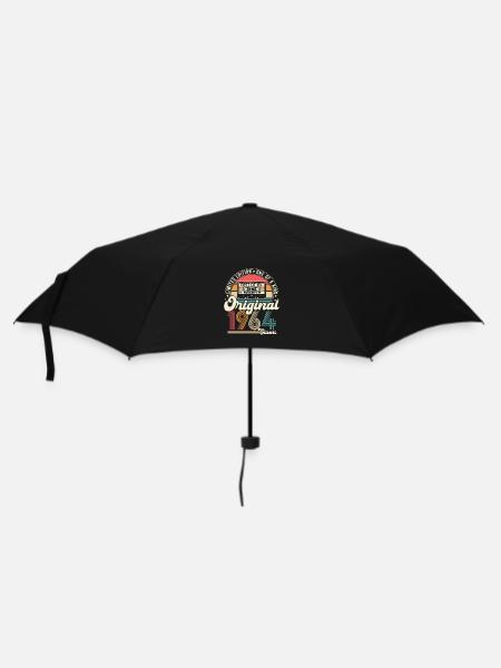 Original 1964 Retro Vintage Jahrgang Geburtstag - Regenschirm (klein) - Schwarz