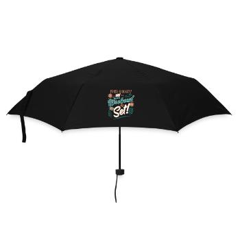 Fried Chicken? My Weekend Is Set! Fun Design - Umbrella (small) - black - Front