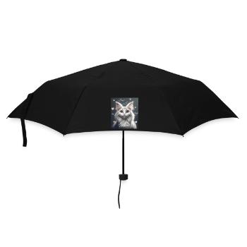 L’amour des chats – l’amour est dans mon cœur - Parapluie standard - noir - Devant