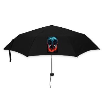 birthday africa cool beach pineapple quotes animal - Regenschirm (klein) - Schwarz - Vorne