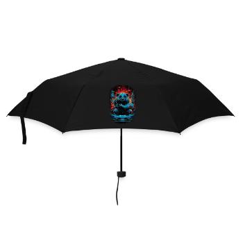 jokes bobr beavers bever beaver dam canadian - Umbrella (small) - black - Front