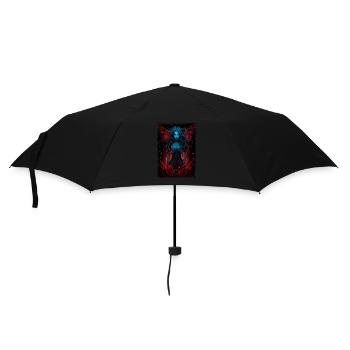 cool nature birthday happy awesome jokes fauna - Regenschirm (klein) - Schwarz - Vorne