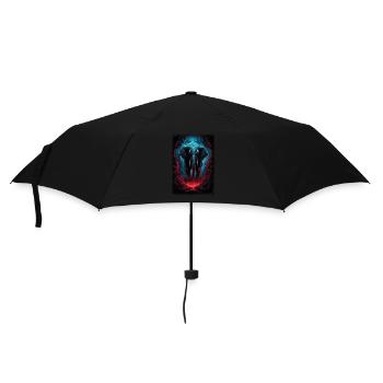 beach water adorable nature sun cool elephant - Umbrella (small) - black - Front