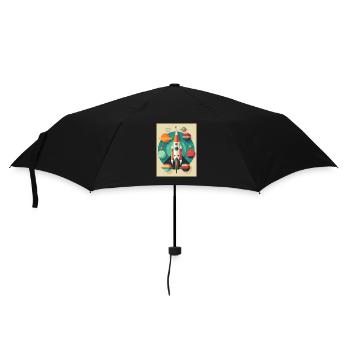 Rocket Launch Raketenstart - Umbrella (small) - black - Front