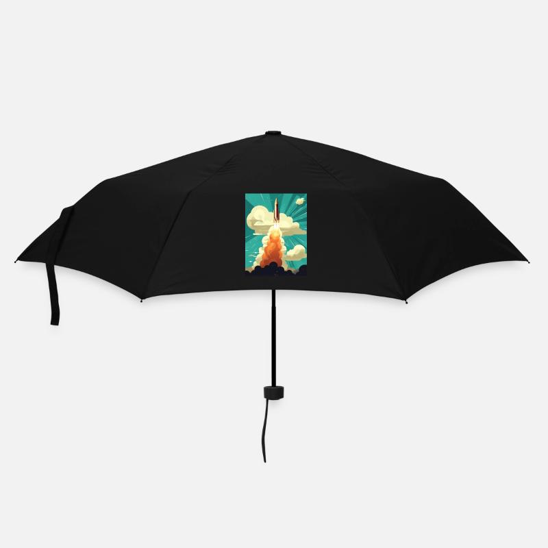 Rocket Launch Raketenstart - Umbrella (small) - black