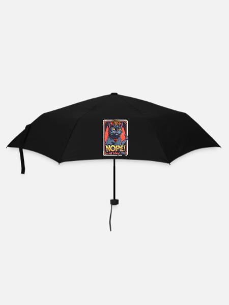 Cat doesn't feel like it - Umbrella (small) - black